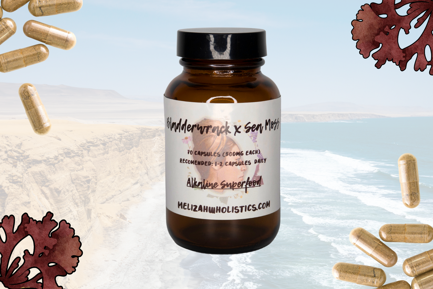 Sea Moss & Bladderwrack Superfood Duo (100% Vegan Capsules)