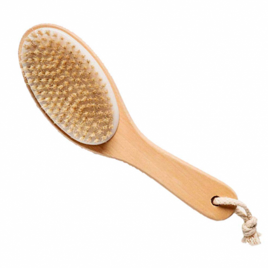 Body Exfoliation Palm Bristles Dry Brush